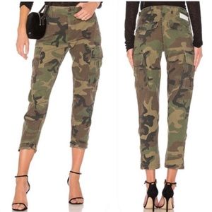 Re/Done High Waist Camo Cargo Pant
